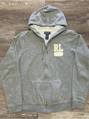 Polo Jeans Company RL 67 Ralph Lauren Zip Up Hoodie Sweatshirt Men's Size Medium